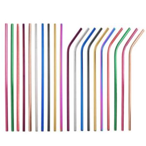 China Reusable Stainless Steel Water Bottle Accessories Metal Drinking Straws on sale