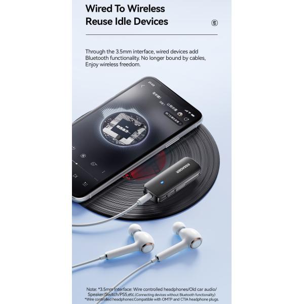 ESSAGER ES-BT09 Female Aux To Bluetooth Adapter 3.5mm 110mAh