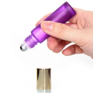 China 5Ml Perfume Essential Oil Roller Bottles With Stainless Steel Balls on sale