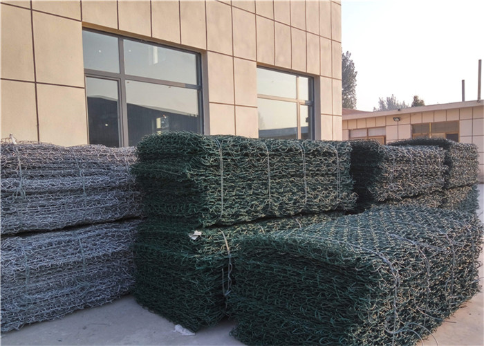 China PVC Coated Gabion Box 2.0-4.0mm Wire Diameter 60x80mm Mesh wholesale