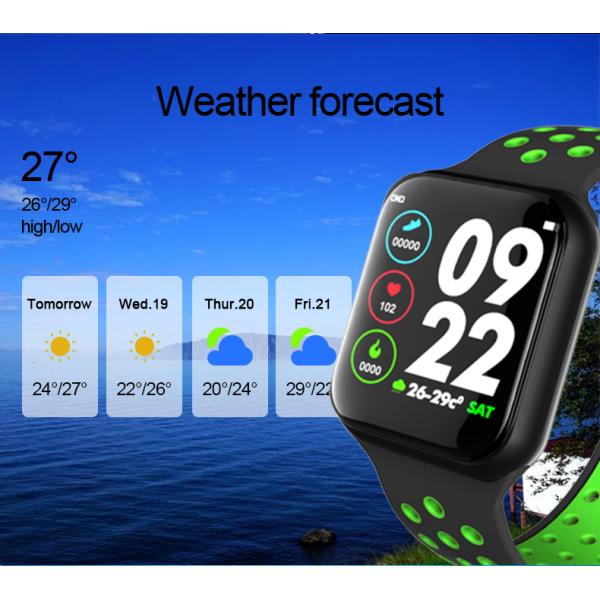Zinc Alloy Silicone Strap Smart Watch 180mAh IOS Touch Screen Electronic Android