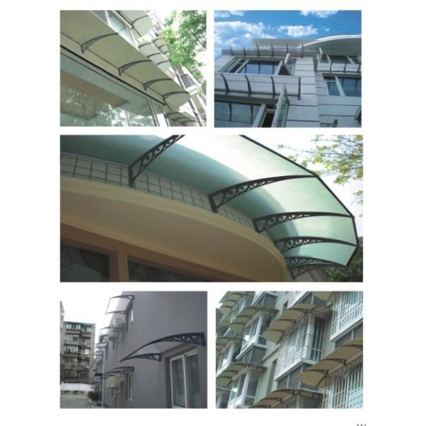 Self Clean Aluminum Canopy for Balcony Polycarbonate Shed Entry Front Door Canopy