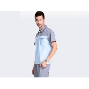 Buy cheap Lapel Adults Industrial Workwear No Wrinkling With Good Wash Fastness from wholesalers