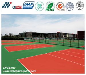 China 6mm 8% Impact Absorption Silicon PU Tennis Court Flooring on sale