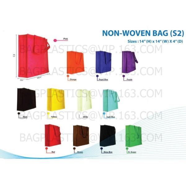 Grocery Promotional And Reusable Non Woven Shopping Tote Bag,Bag Manufacturer Supply Pp Non Woven Tote Bag, bagease pac