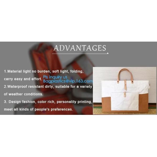 Dupont Tyvek PU coated shopping bag PU coated Tyvek bag PU coated tyvek eco bag,Tote Bag Cotton With Logo Printing Tyvek