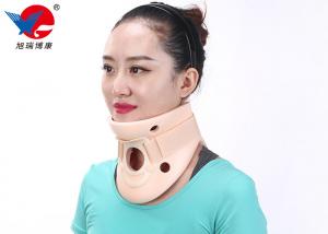 China Adult Adjustable Cervical Collar Neck Brace , Pink Color Soft Foam Cervical Collar on sale