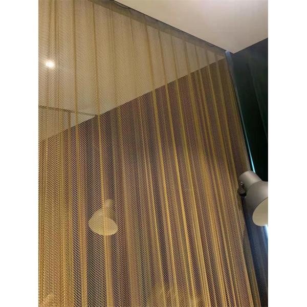 Architectural Metal Mesh Curtains Screen For Doorway Restaurant