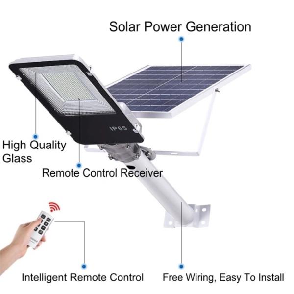 Remote Control Solar Powered Road Lights 20w 30w 50w 100w 150w Easy Install