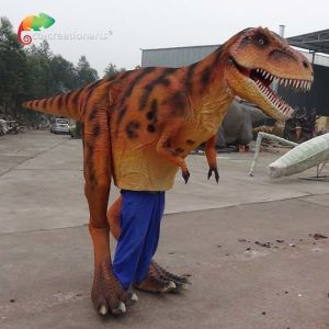 Buy cheap 4.5m Animatronic Dinosaur Costume Animatronic Raptor Costume For Park Celebratin from wholesalers