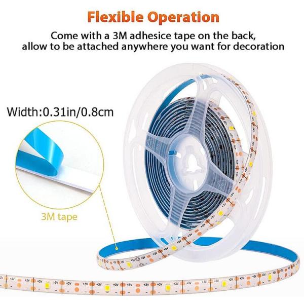 5m 10m LED Solar Strip Light Waterproof 2700K Flexible For Tree Wrapped Yard Decor