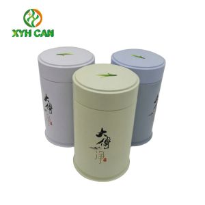 Tea Tin Can Easy to Carry Small Size Tinplate Material Matting Printing Tin Cans