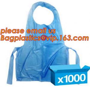 China Medical Protective Disposable Apron, CPE APRON, with thumb loop, kitchen, dental supplies, chef, healthcare wholesale