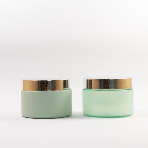 Customized Color Design 60ml 150ml 200ml 300ml Wide Mouth Doube Wall Plastic Jar with Aluminum Lids