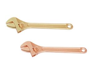 China Non-Sparking Safety Tool Adjustable Wrench Ex Certificate By Copper Beryllium on sale