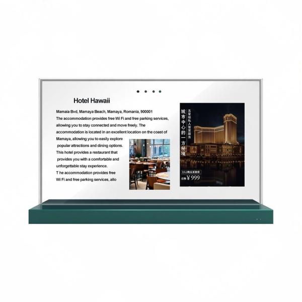 Quality 30inch OLED Transparent Screen Full-body Splicing Model 1366x768 Resolution 180-600 Nits   Oled Transparent Oled Panel for sale