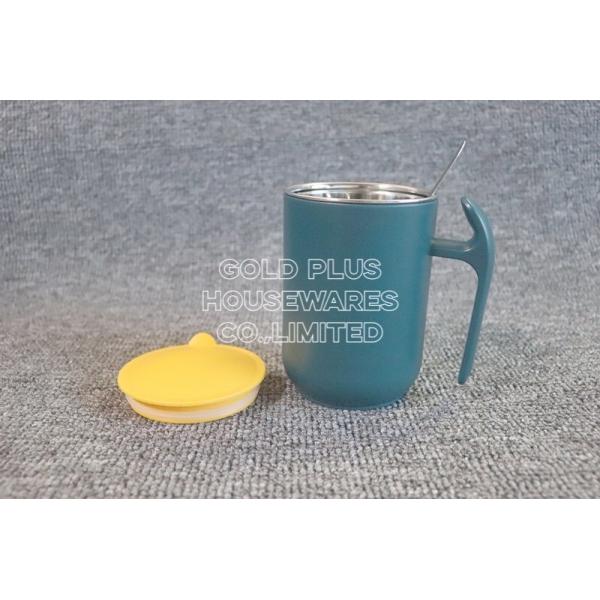 304SS Silicone Sublimation Coffee Mug With Spoon Customized Logo