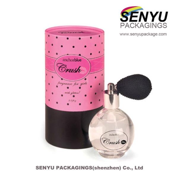 Round Paper Tube Packaging / Essential Oil Custom Cosmetic Packaging Boxes