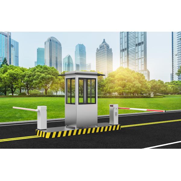 Economic Car Barrier Gate For Government Parking Lots System Folding Arm