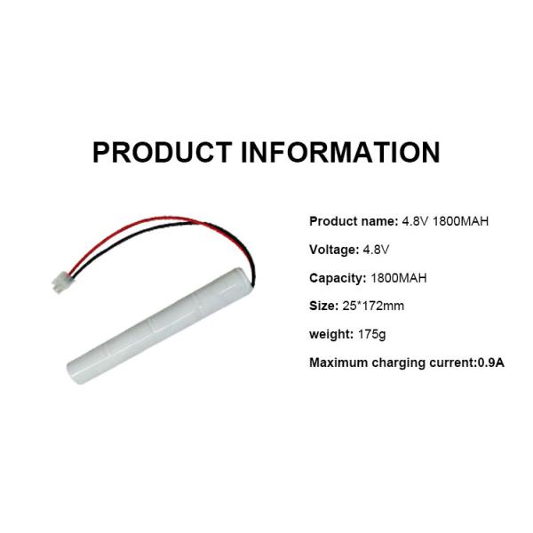Rechargeable 4.8v NiCd Battery 2000mAh 2200mAh 1800mah NiCd Battery