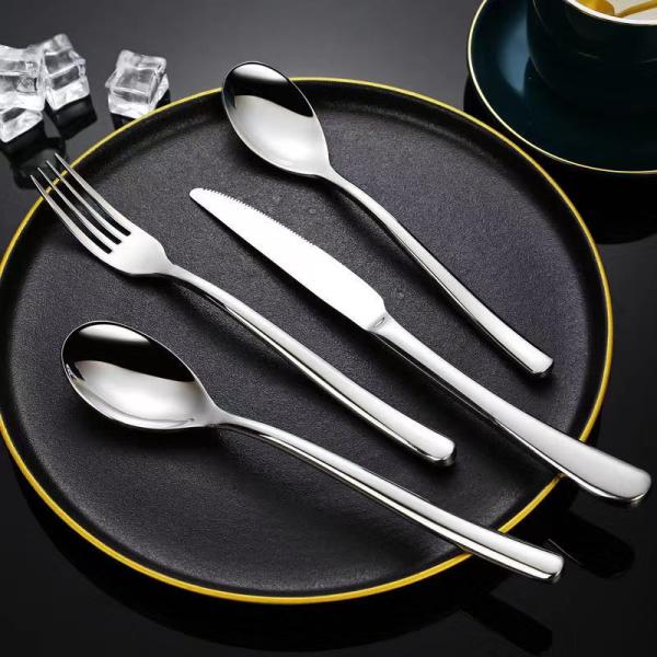 Wholesale set stainless steel gold knife spoon fork cutlery sets for wedding event