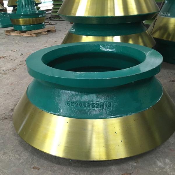 High Manganese Steel Mining Machinery Parts Cone Crusher Bowl Liner for Spare Parts