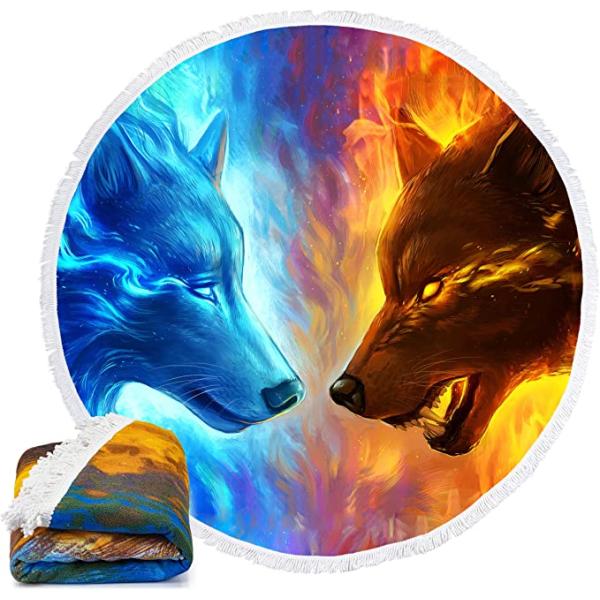 60" Beach Towel Round Microfiber