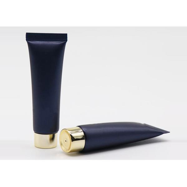 Black Surface Biodegradable Cosmetic Tubes 100ml With Golden Screw Cap