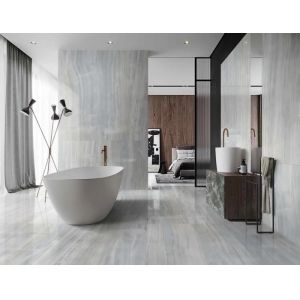 Glossy PVC Marble Sheet Water Resistance White For Furniture