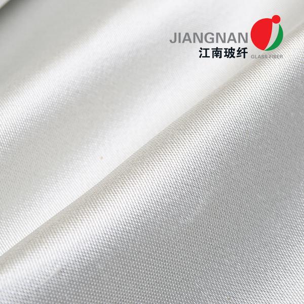 Satin Weave Stainless Steel Wire Inserted Fiberglass Woven Fabric Used For Fire Curtain Raw Material