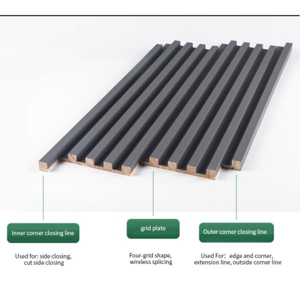 Easy Installing Advantage Decorative Wooden Slat Grille for Contemporary Style Walls