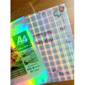 Inkjet Printable Waterproof Holographic Sticker Paper For Industrial Needs
