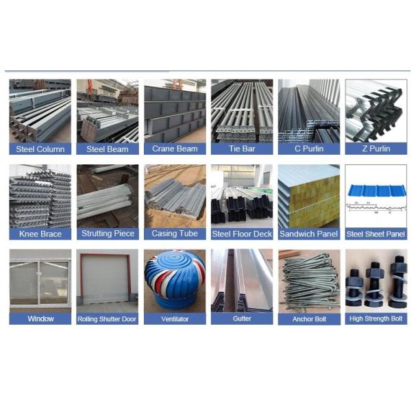 Prefabricated Steel Frame Workshop Kit Galvanized Prefab Metal Garage Buildings