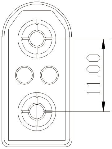 TX90 Injection Molding PCB Panel Mount Connector , Aircraft Male Female Plug Connector