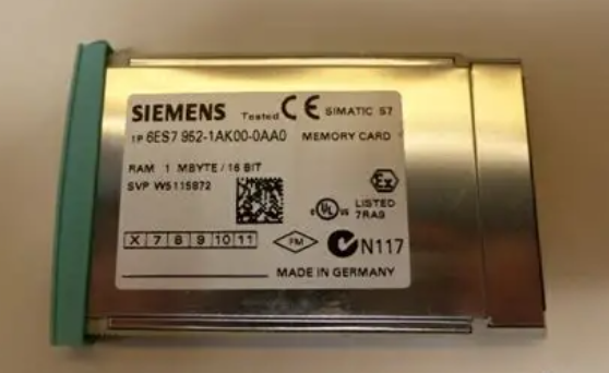 6ES7 952-1AK00-0AA0 Siemens SIMATIC S7 RAM Memory Card for S7-400 1 Mbyte