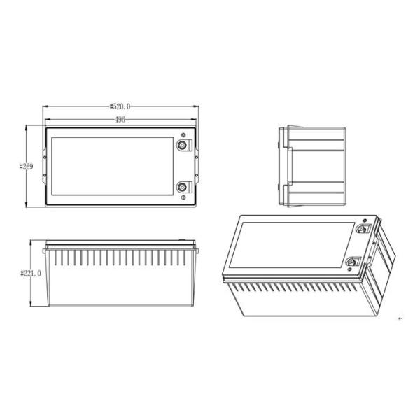 Topband Deep Cyle Lithium Phosphate Battery Lifepo4 Marine / RV Caravans 12v 300ah