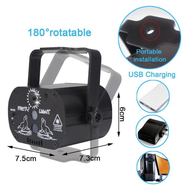 532nm 650nm Laser Party Lights IP44 Professional Dj Laser Lights