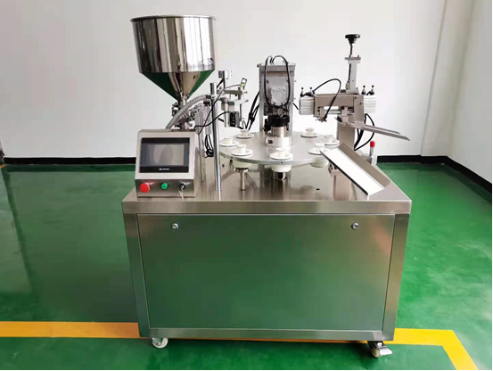 Efficient Semi Automatic Tube Filling And Sealing Machine Plastic Laminated Tube Use