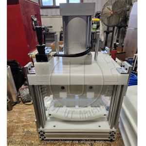 China Small Mini Manual Hand Home Pneumatic Desktop Square Salt Powder Shampoo Ball Machine on sale