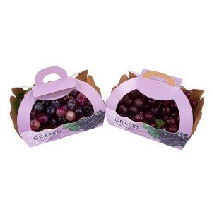 China OEM ODM Vegetable Packing Box , Waterproof Cardboard Boxes With Handle wholesale