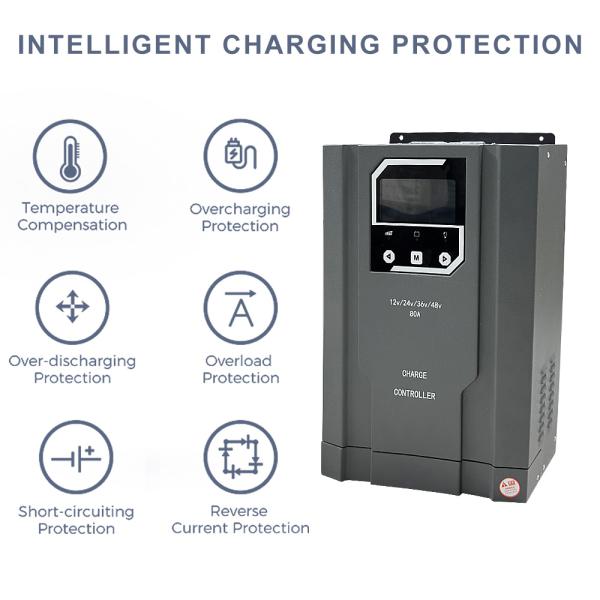 Smart Solar Charge Controller Dc 12v 24v 36v 48v 30a Mppt Solar Regulator