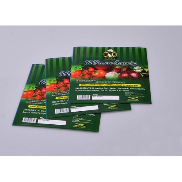 Personalized permanent self adheisve paper seasoning food container packaging labels