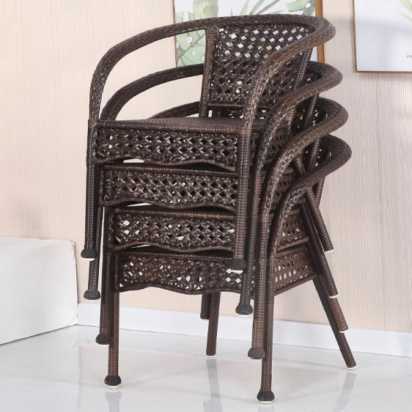 Outdoor Cafe Patio Garden Balcony Hotel Beach Stackable ArmChair for Leisure Outdoor