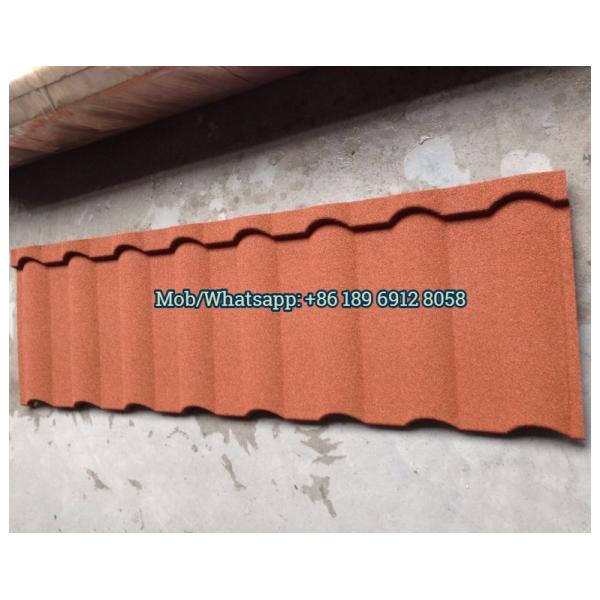 Sangobuild Milano Types Roof Tile Brick Red Color Stone Coated Roof Tiles In Philippines