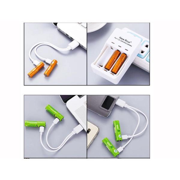 New fashion Portable USB AAA Battery , Ni-MH Rechargeable Battery 450mAh