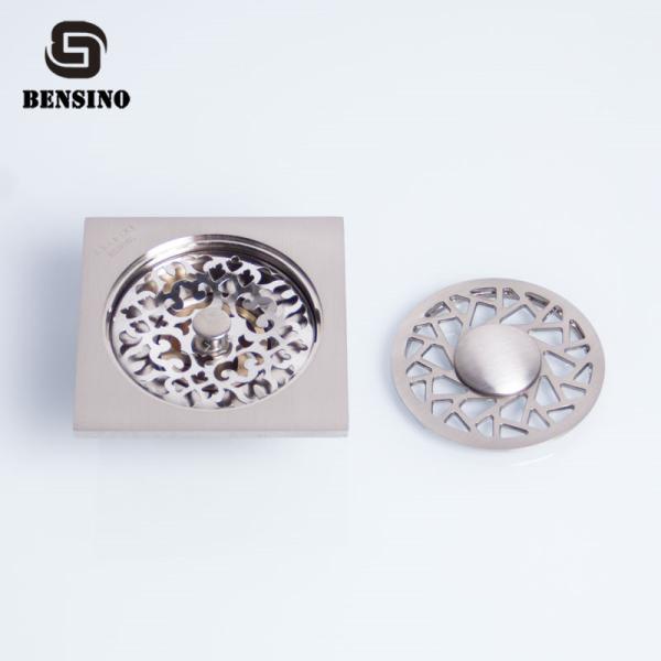 Brass 0.36kg Nickel Bathroom Floor Drain Strainer For Washing Machine