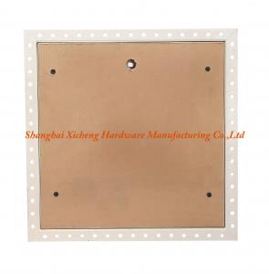 China Removable Steel Access Panel With Brown Wooden Board Inlay For Residential Building wholesale