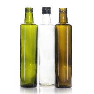 China Custom Label Olive Oil Glass Bottle Round Square 200ml 150ml wholesale