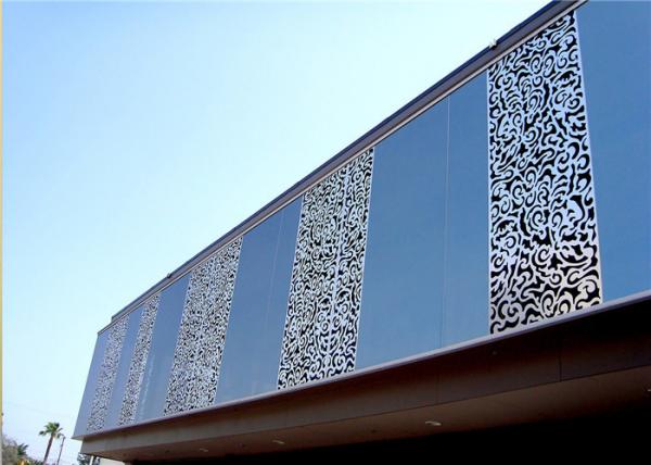 Quality CNC Aluminum Alloy Laser Cut Perforated Metal Cultural Patterns For Wall Cladding for sale