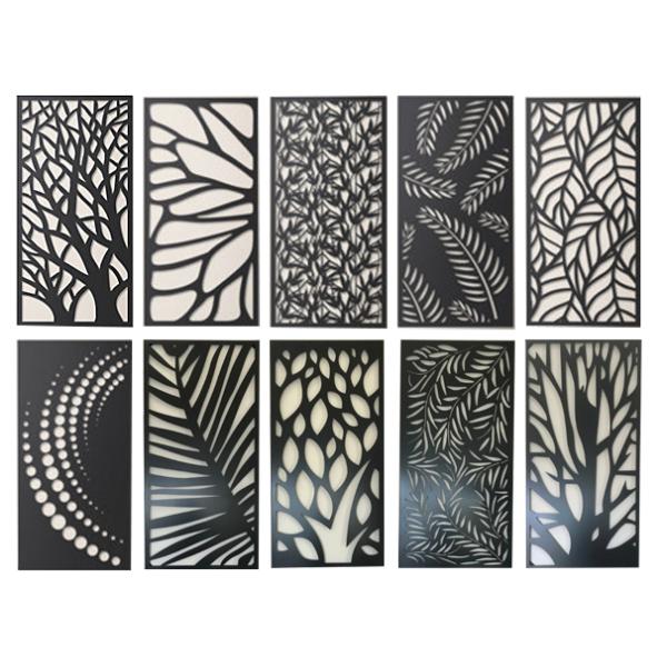 Decorative Outdoor Metal Wall Art Panels Laser Cut Perforated Metal Panels